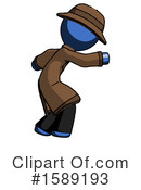 Blue Design Mascot Clipart #1589193 by Leo Blanchette