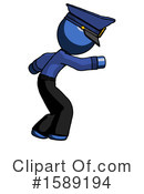 Blue Design Mascot Clipart #1589194 by Leo Blanchette