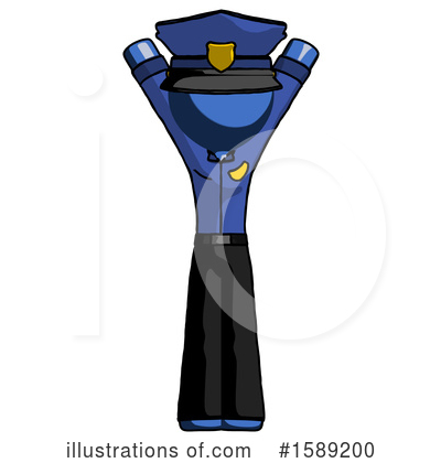 Royalty-Free (RF) Blue Design Mascot Clipart Illustration by Leo Blanchette - Stock Sample #1589200