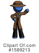 Blue Design Mascot Clipart #1589213 by Leo Blanchette