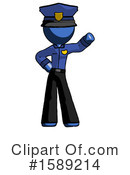 Blue Design Mascot Clipart #1589214 by Leo Blanchette