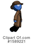 Blue Design Mascot Clipart #1589221 by Leo Blanchette