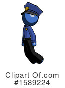 Blue Design Mascot Clipart #1589224 by Leo Blanchette