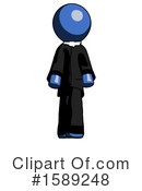 Blue Design Mascot Clipart #1589248 by Leo Blanchette
