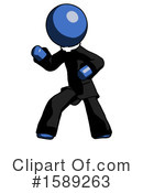 Blue Design Mascot Clipart #1589263 by Leo Blanchette