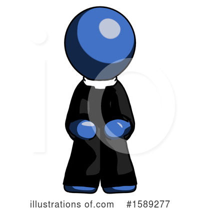 Royalty-Free (RF) Blue Design Mascot Clipart Illustration by Leo Blanchette - Stock Sample #1589277