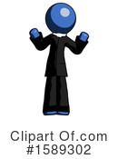 Blue Design Mascot Clipart #1589302 by Leo Blanchette