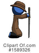 Blue Design Mascot Clipart #1589326 by Leo Blanchette
