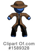 Blue Design Mascot Clipart #1589328 by Leo Blanchette