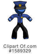 Blue Design Mascot Clipart #1589329 by Leo Blanchette