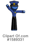 Blue Design Mascot Clipart #1589331 by Leo Blanchette