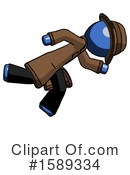 Blue Design Mascot Clipart #1589334 by Leo Blanchette
