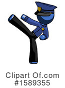 Blue Design Mascot Clipart #1589355 by Leo Blanchette