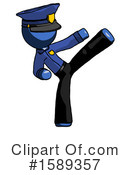 Blue Design Mascot Clipart #1589357 by Leo Blanchette