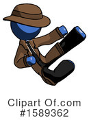 Blue Design Mascot Clipart #1589362 by Leo Blanchette