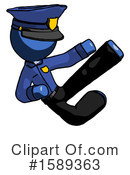 Blue Design Mascot Clipart #1589363 by Leo Blanchette