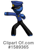 Blue Design Mascot Clipart #1589365 by Leo Blanchette