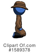 Blue Design Mascot Clipart #1589378 by Leo Blanchette
