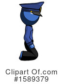 Blue Design Mascot Clipart #1589379 by Leo Blanchette