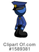 Blue Design Mascot Clipart #1589381 by Leo Blanchette