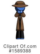 Blue Design Mascot Clipart #1589388 by Leo Blanchette