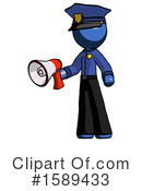 Blue Design Mascot Clipart #1589433 by Leo Blanchette