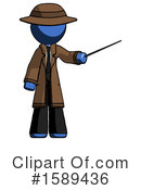 Blue Design Mascot Clipart #1589436 by Leo Blanchette