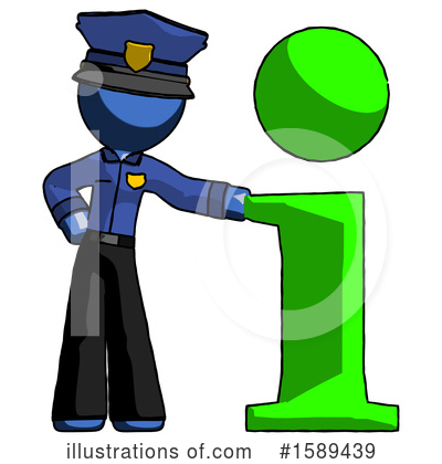 Royalty-Free (RF) Blue Design Mascot Clipart Illustration by Leo Blanchette - Stock Sample #1589439