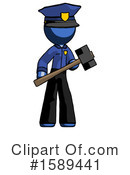 Blue Design Mascot Clipart #1589441 by Leo Blanchette