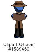 Blue Design Mascot Clipart #1589460 by Leo Blanchette