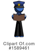 Blue Design Mascot Clipart #1589461 by Leo Blanchette
