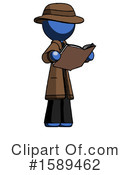 Blue Design Mascot Clipart #1589462 by Leo Blanchette