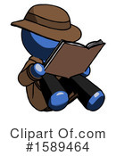 Blue Design Mascot Clipart #1589464 by Leo Blanchette