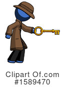 Blue Design Mascot Clipart #1589470 by Leo Blanchette
