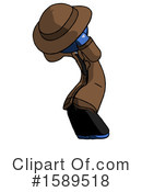Blue Design Mascot Clipart #1589518 by Leo Blanchette