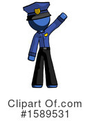 Blue Design Mascot Clipart #1589531 by Leo Blanchette