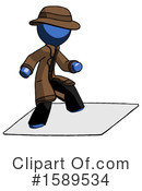 Blue Design Mascot Clipart #1589534 by Leo Blanchette