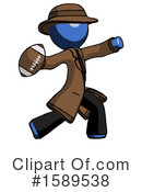 Blue Design Mascot Clipart #1589538 by Leo Blanchette