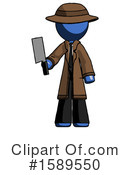 Blue Design Mascot Clipart #1589550 by Leo Blanchette