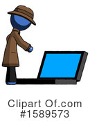 Blue Design Mascot Clipart #1589573 by Leo Blanchette