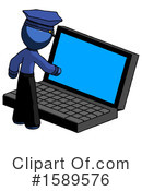 Blue Design Mascot Clipart #1589576 by Leo Blanchette