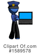 Blue Design Mascot Clipart #1589578 by Leo Blanchette