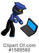 Blue Design Mascot Clipart #1589580 by Leo Blanchette