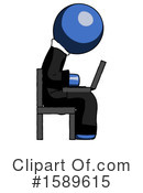 Blue Design Mascot Clipart #1589615 by Leo Blanchette