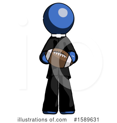 Royalty-Free (RF) Blue Design Mascot Clipart Illustration by Leo Blanchette - Stock Sample #1589631