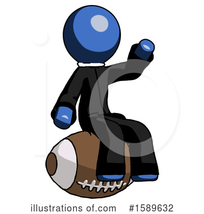Royalty-Free (RF) Blue Design Mascot Clipart Illustration by Leo Blanchette - Stock Sample #1589632