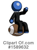 Blue Design Mascot Clipart #1589632 by Leo Blanchette