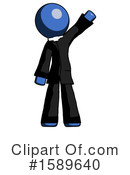 Blue Design Mascot Clipart #1589640 by Leo Blanchette