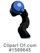 Blue Design Mascot Clipart #1589645 by Leo Blanchette