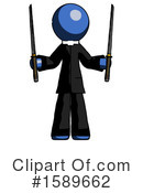 Blue Design Mascot Clipart #1589662 by Leo Blanchette